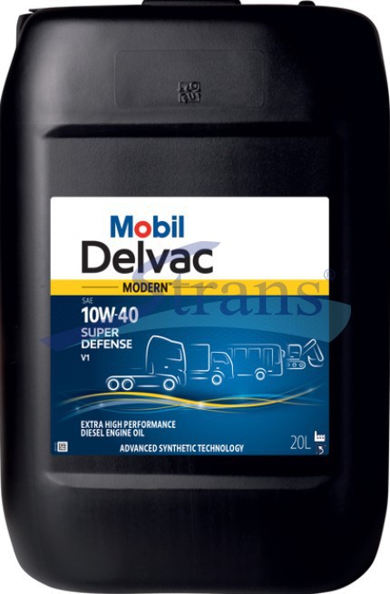 トラック Масло Моторне Mobil Delvac Modern 10W40 Super Defense V1 20Л
